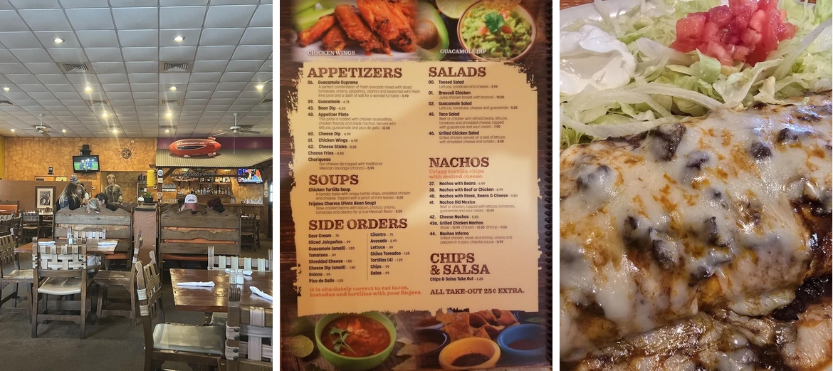 Old Mexico Restaurant Menu